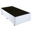 Ver imagem 2 de Cama Box Solteiro Americano com Baú Sonnoforte Corino Branco com Pistão - 096x203