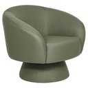 Ver imagem 1 de Poltrona Decorativa Liz Giratória Linho Verde Claro - Nexta Casa
