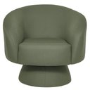 Ver imagem 3 de Poltrona Decorativa Liz Giratória Linho Verde Claro - Nexta Casa