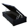 Cama Box Solteiro com Baú Sonnoforte Corino Preto com Pistão - 078x188 - 1