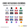 Kit 8 Pigmento Epóxi Pasta Metalizadas Coloridas Resina 50g - 2