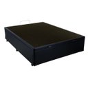 Ver imagem 2 de Cama Box Viúva com Baú Sonnoforte Corino Preto com Pistão - 120x203