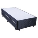 Ver imagem 1 de Bicama Box Mega Black com Auxiliar em Molas Superlastic - 120x203