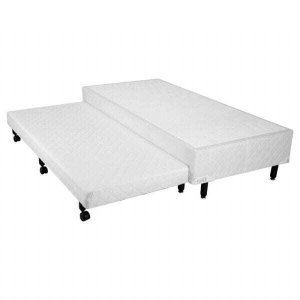 Bicama Box Viúva Mega Branco com Auxiliar em Espuma - 120x203