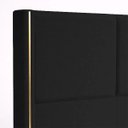 Ver imagem 3 de Cabeceira Grecia Estofada Luxo Casal com Detalhes Dourado Bz Preto