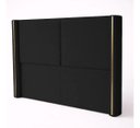 Ver imagem 4 de Cabeceira Grecia Estofada Luxo Casal com Detalhes Dourado Bz Preto