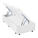 Ver imagem 4 de Bicama Box Baú Mega Branco 3 em 1 - sem Box | 078x188 - Solteiro