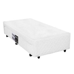 Bicama Box Solteiro Americano Mega Branco com Auxiliar em Molas Superlastic - 096x203 - 2