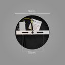 Ver imagem 7 de Plafon Cuia Sobrepor Preto Opalino 49,5cm P/ LED E27 Bella ST2846