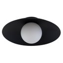 Ver imagem 4 de Plafon Cuia Sobrepor Preto Opalino 49,5cm P/ LED E27 Bella ST2846