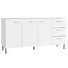 Balcão para Cozinha 160cm 3 Portas 3 Gavetas Sem Tampo Genialflex - 1