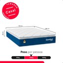 Ver imagem 3 de Colchão Casal Comfort Class Pillow Top 28x138x188cm - Azul - e-Shop Casa