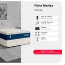Ver imagem 2 de Colchão Casal Comfort Class Pillow Top 28x138x188cm - Azul - e-Shop Casa