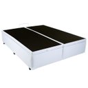 Ver imagem 2 de Cama Box Casal com Baú Sonnoforte Corino Branco com Pistão - 138x188 (Bipartido)