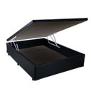 Ver imagem 1 de Cama Box Casal com Baú Sonnoforte Corino Preto com Pistão - 128x188