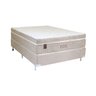 Cama Box com Colchão Casal Mola Mega Colchões Evoke Plush Visco Látex - 138x188 - 1