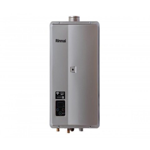Aquecedor a Gás Digital 27 Lts Rinnai E27 Prata (Wi-Fi Disponível) Gn Prata
