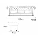 Ver imagem 5 de Sofá 3 Lugares Chesterfield Couro Natural:509offwithe
