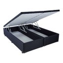Ver imagem 1 de Cama Box King Size com Baú Mega Colchões Black com Pistão - 178x198