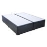 Cama Box King Size com Baú Mega Colchões Corino Black com Pistão - 178x198 - 2