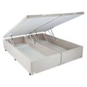 Ver imagem 1 de Cama Box King Size com Baú Mega Colchões Suede Bege com Pistão - 178x198