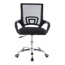 Ver imagem 4 de Cadeira Secretária de Escritório Giratória Mesh Preta