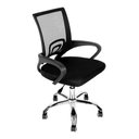 Ver imagem 5 de Cadeira Secretária de Escritório Giratória Mesh Preta