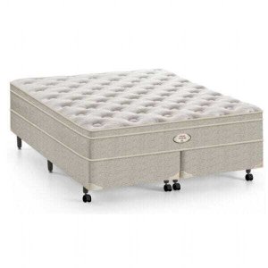 Cama Box com Colchão Queen Size Flex Marbella Max Bambu - 158x198