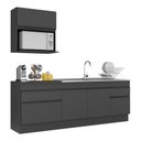 Ver imagem 6 de Armário De Cozinha Compacta Com Rodapé Mp2110.895 Preto