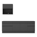 Ver imagem 2 de Armário De Cozinha Compacta Com Rodapé Mp2110.895 Preto