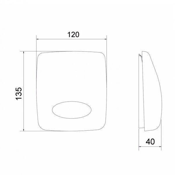 Acabamento para Válvula de Descarga Universal 2550 Válvulas Meber Metais - 2