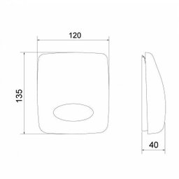 Acabamento para Válvula de Descarga Universal 2550 Válvulas Meber Metais - 2