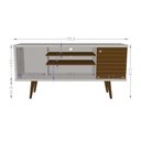 Ver imagem 4 de Rack Safira Off White com Cinamomo Ripado - Móveis Bechara
