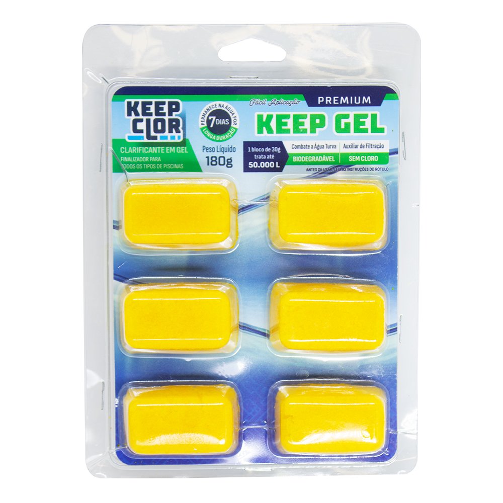 Keep Gel Premium Clarificante Keep Clor c/6 blocos de gel de 30g cada