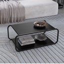 Ver imagem 4 de Mesa de Centro Estrutura Metálica com Cantos Arredondados 80cm Luna Artesano