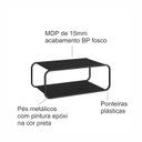 Ver imagem 5 de Mesa de Centro Estrutura Metálica com Cantos Arredondados 80cm Luna Artesano