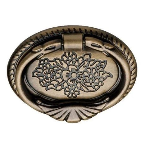 Puxador de Gaveta-colonial-sobrepor-antique-italy Line-102 - 66 Mm