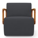 Ver imagem 6 de Kit 02 Poltronas Decorativas Orgânica Living Kavya Veludo Cinza - Desk Design