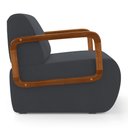 Ver imagem 7 de Kit 02 Poltronas Decorativas Orgânica Living Kavya Veludo Cinza - Desk Design