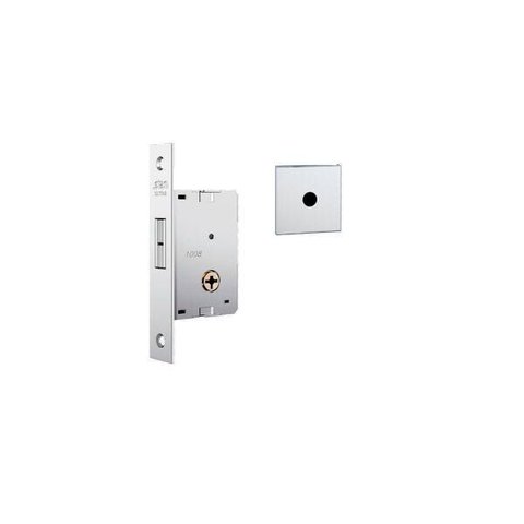 Fechadura-bater/correr-tetra-stam-1008 - Cromado - Roseta Quadrada