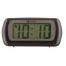 Relógio Despertador Digital de Mesa Luz Led Herweg 2916-034 Pequeno Preto Alarme Alto e Forte - 2