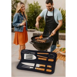 Kit Churrasco para Presente com 4 Utensílios Petisqueira - 13
