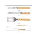 Ver imagem 3 de Kit Churrasco para Presente com 4 Utensílios Petisqueira