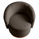 Ver mais imagens de Kit 02 Poltrona Decorativa Orgânica Espanha para Sala Bouclê:marrom