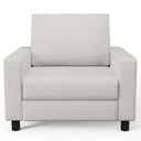 Ver imagem 3 de Poltrona Decorativa Para Sala De Estar E Recepção Malta L02 Bouclê Cru - Lyam Decor