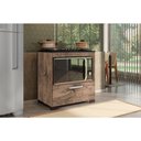 Ver imagem 2 de Balcão para Cooktop e Forno Elétrico 4 Bocas 1 Porta Albânia Casa Mobília