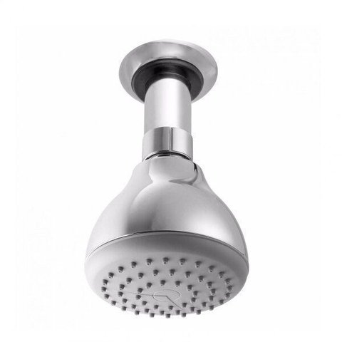 Ducha de Teto Cano 60mm Ômega 1955 Meber Metais Cinza/Cromado