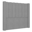 Ver imagem 1 de Cabeceira Casal Cama Box 140cm Claire I02 Veludo Cinza - Mpozenato