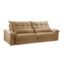 Ver imagem 3 de Sofá Liz 02 Módulos de 120cm Br 25cm Meu Sofá Online P321 Linho Dourado