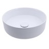 Cuba de Apoio para Banheiro Redonda Louça Cerâmica Ônix Pingoo.casa - Branco - 1